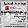 Roger Dextre au Printemps des poètes à Gajan - (30) - 2014