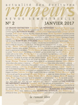 Revue Rumeurs n°2 Janvier 2017 (Revue Rumeurs Actualité des écritures)